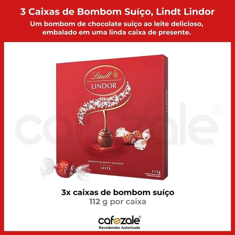 Bombom de Chocolate Suiço Lindt Lindor