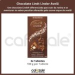 barra Chocolate Lindt Lindor Ao Leite com Avelãs